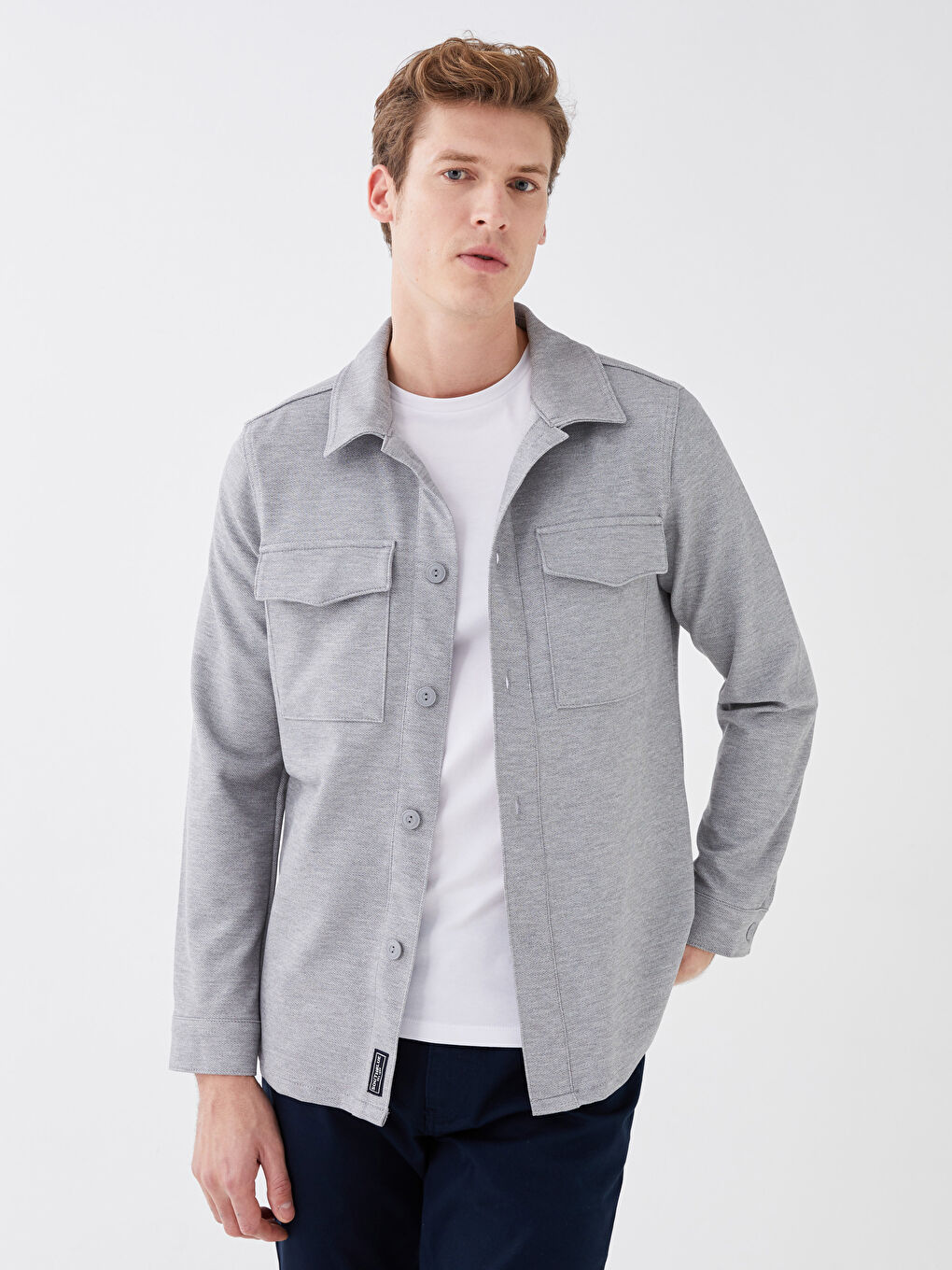 Veste Chemise à Manches Longues Coupe Décontractée pour Hommes