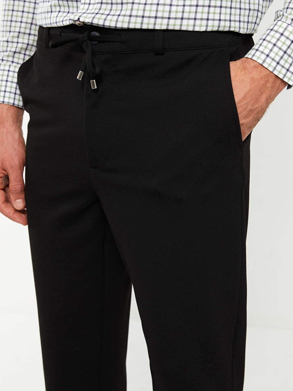 Siyah Slim Fit Pike Erkek Pantolon-2