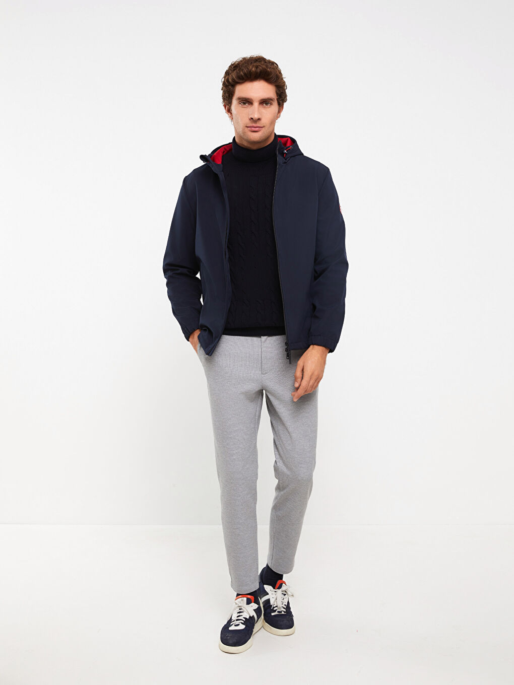 SOUTHBLUE Slim Fit Pique Men's Trousers -S34236Z8-LAL
