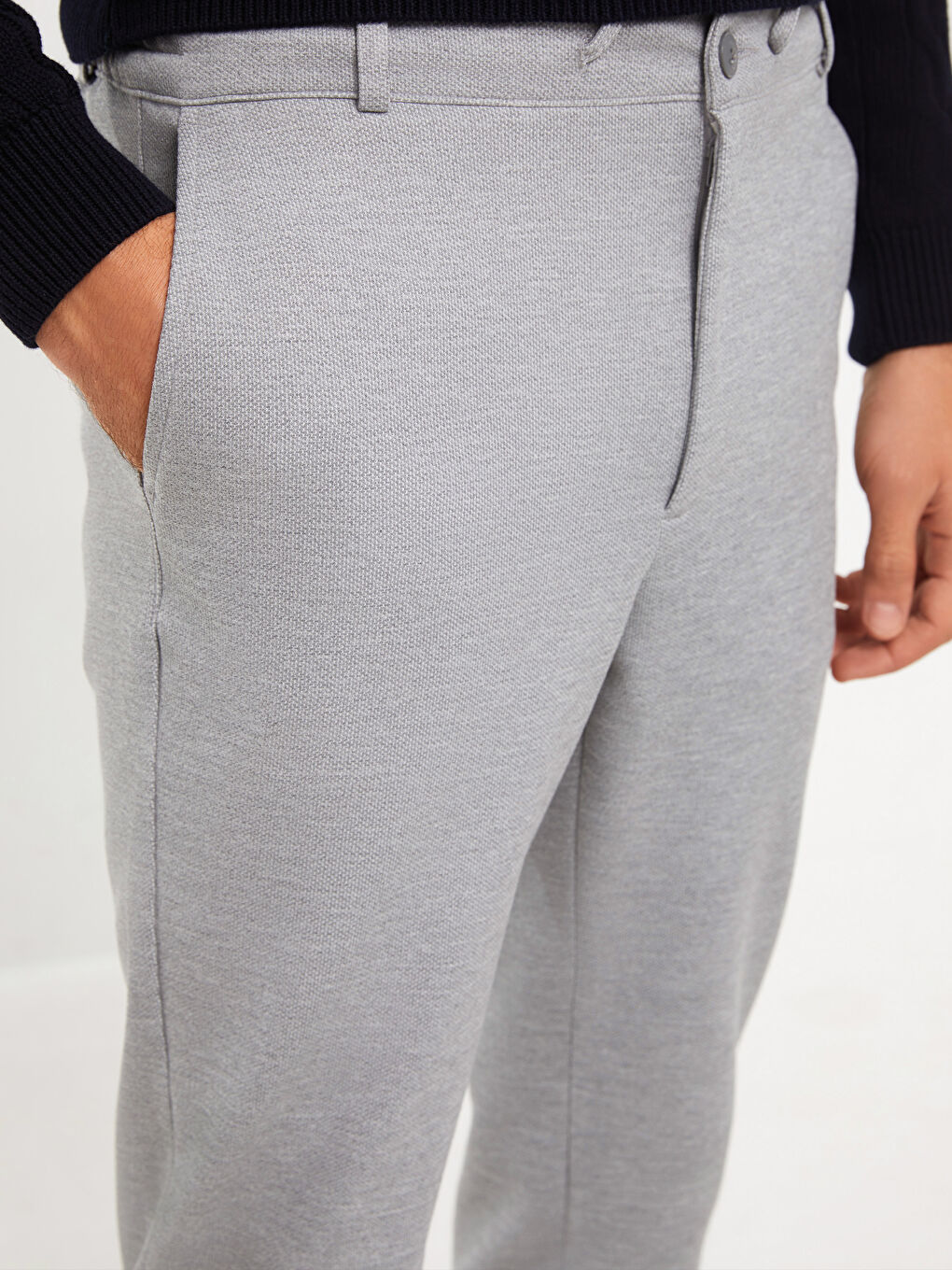 SOUTHBLUE Slim Fit Pique Men's Trousers -S34236Z8-LAL