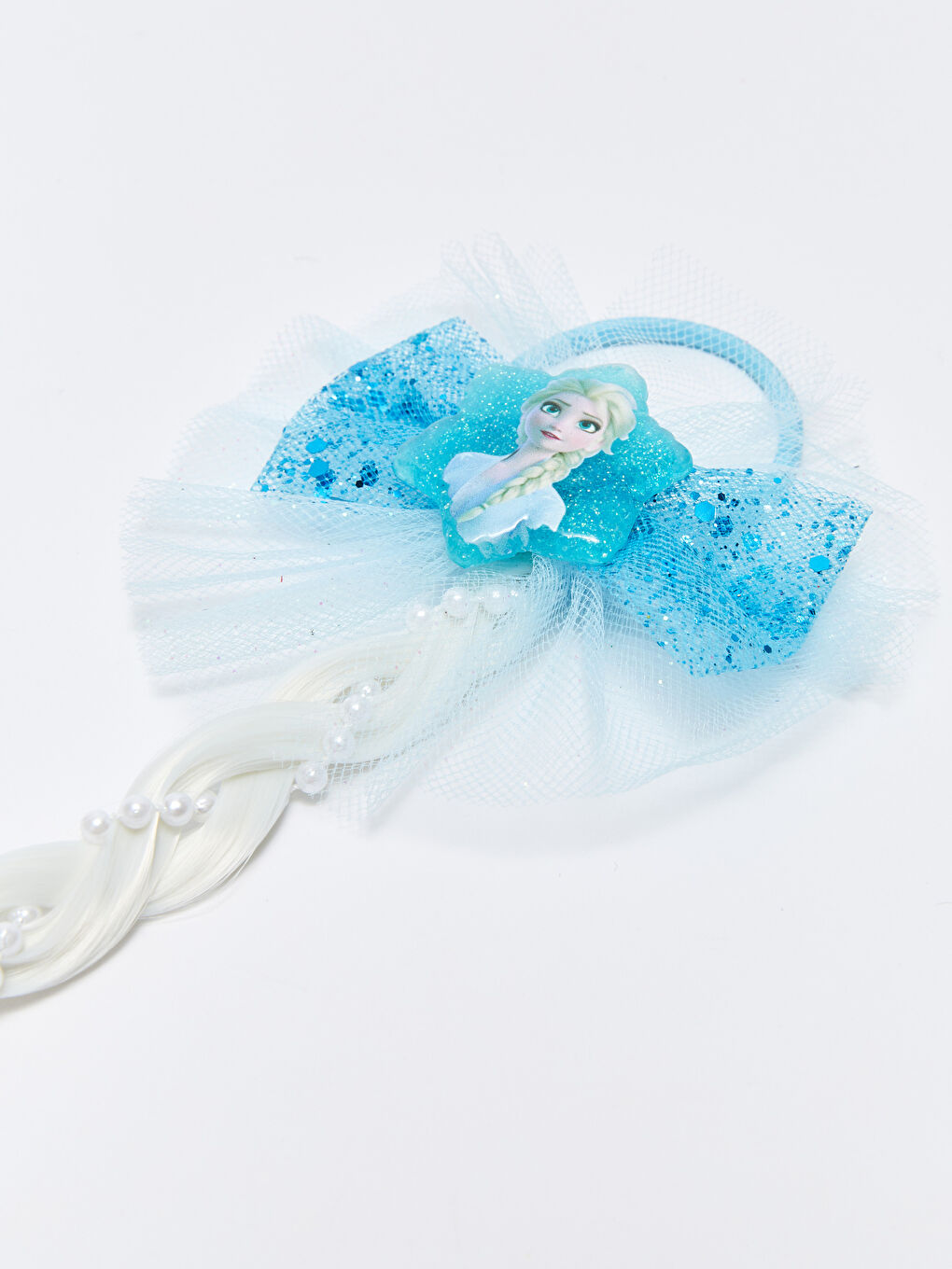 Frozen Printed Braided Hair Detail Girl's Hairpin-2