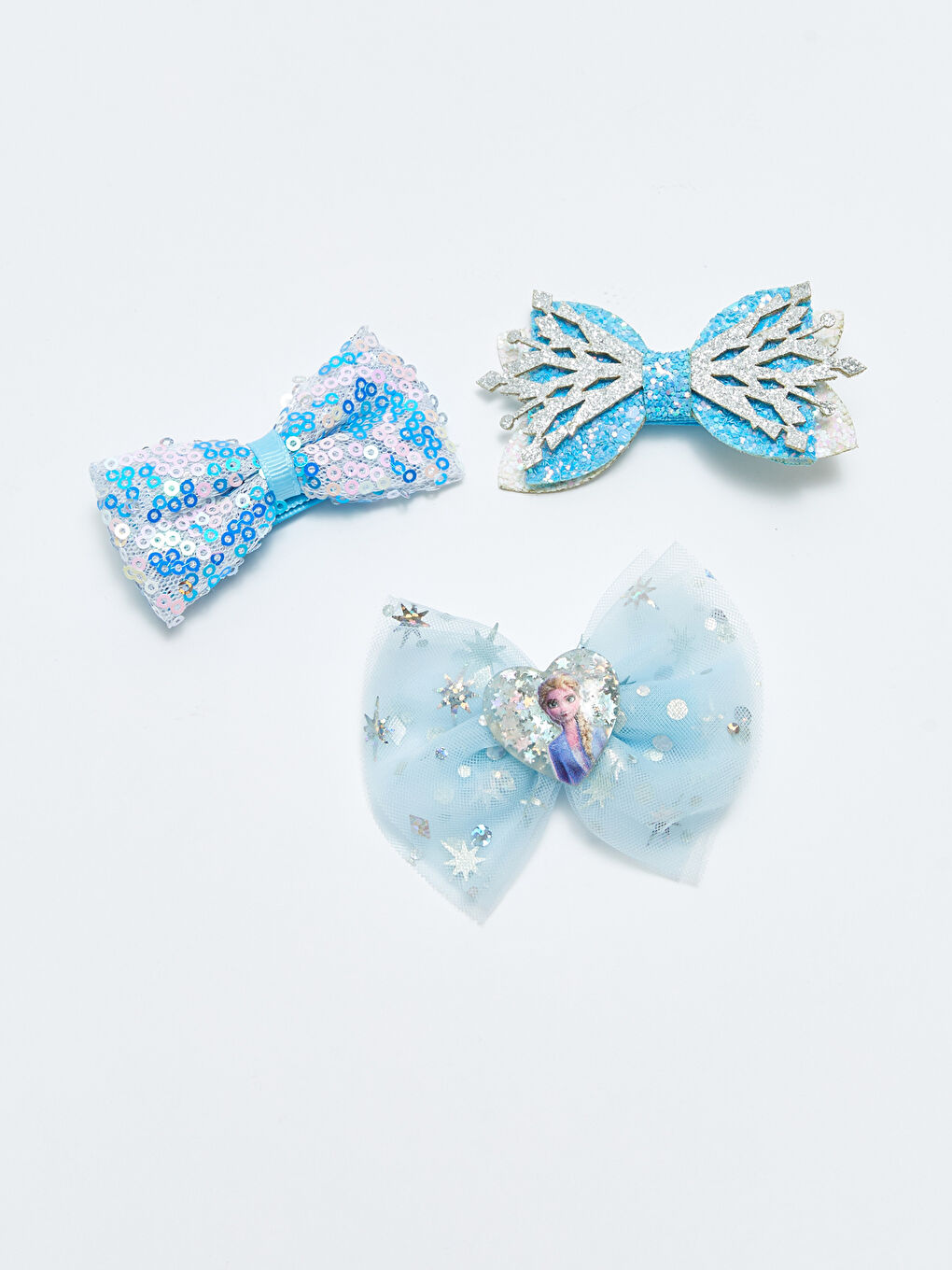 Karışık Frozen Lisanslı Kız Çocuk Saç Tokası 3'lü-1