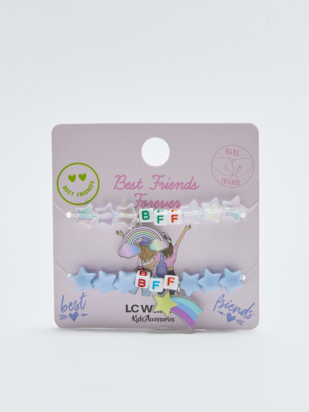 Karışık Boncuklu BFF Kız Çocuk Bileklik 2'li