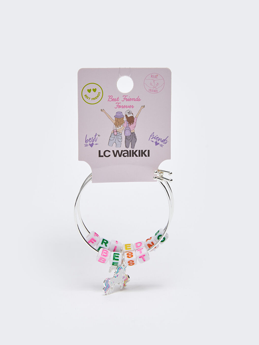 Karışık Boncuklu Kız Çocuk BFF Bileklik 2'li