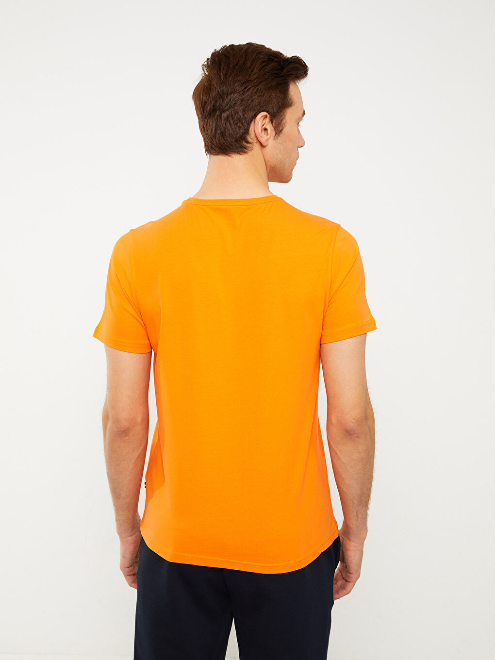 SOUTHBLUE Crew Neck Short Sleeve Printed Combed Cotton Men's T-shirt -S34314Z8-SMJ