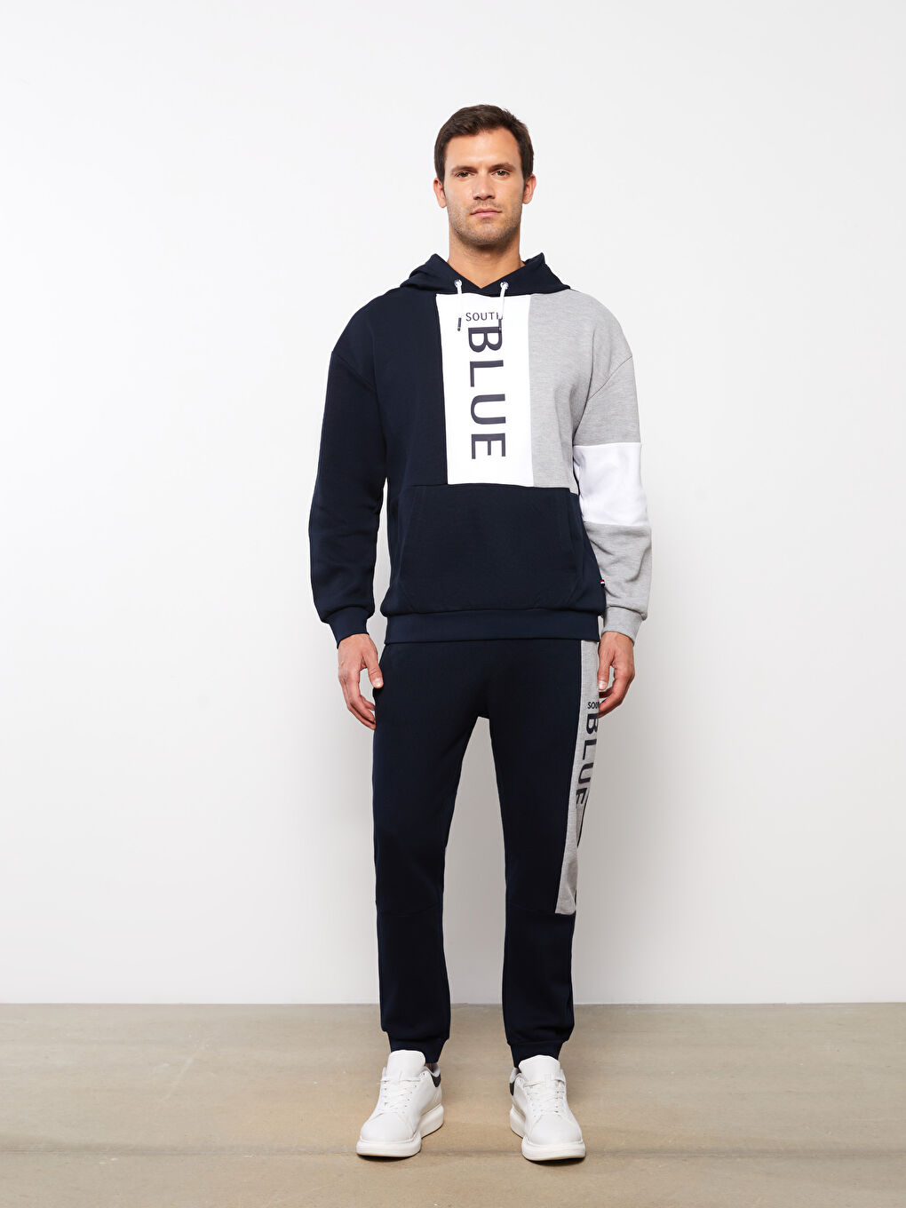 Lacivert Standart Kalıp Erkek Jogger Eşofman Altı