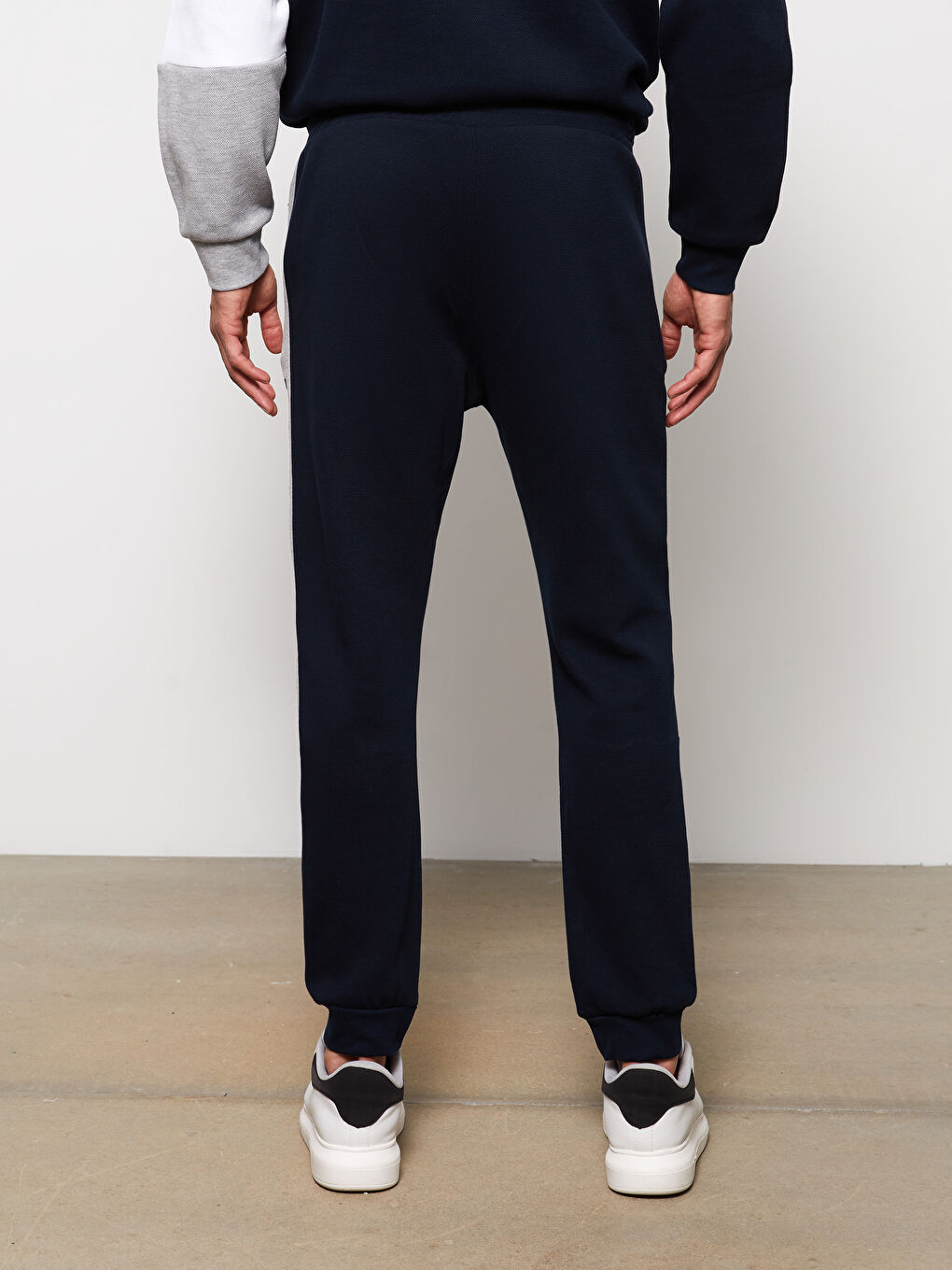 Lacivert Standart Kalıp Erkek Jogger Eşofman Altı-6