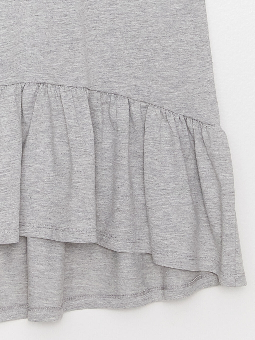 Rochie Simplă cu Mânecă Scurtă și Guler Rotund pentru Femei-7