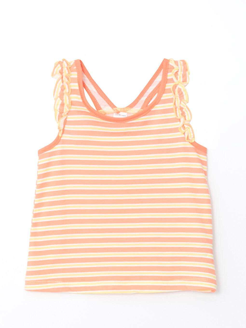 LCW ECO Crew Neck Striped Baby Girls' Tank Top -S34331Z1-LFA