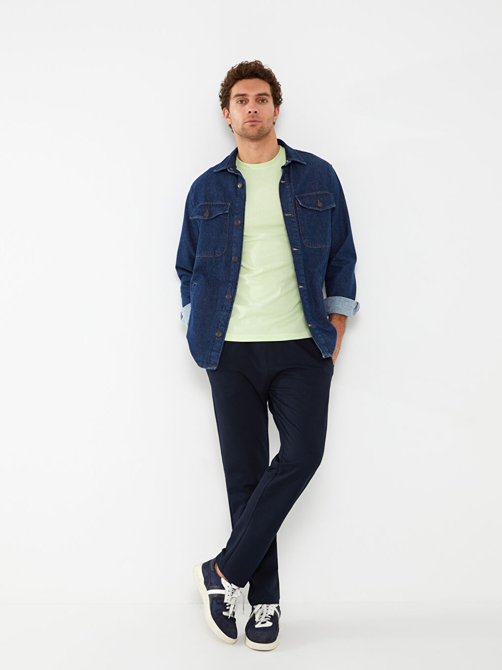 Lacivert Standart Kalıp Erkek Eşofman Altı