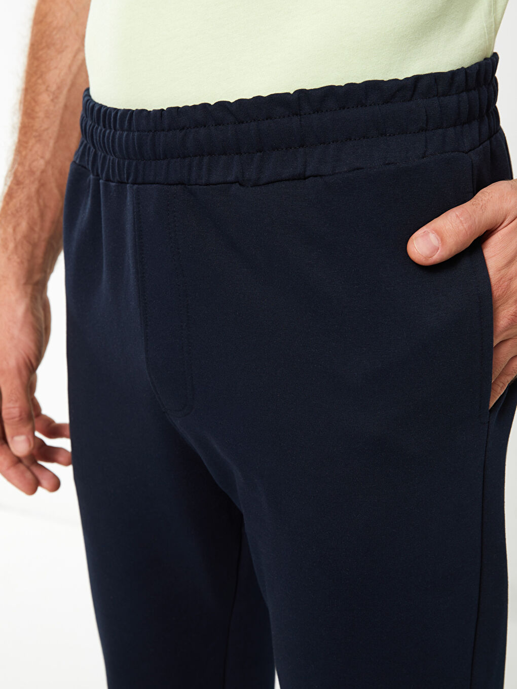 Lacivert Standart Kalıp Erkek Eşofman Altı-2