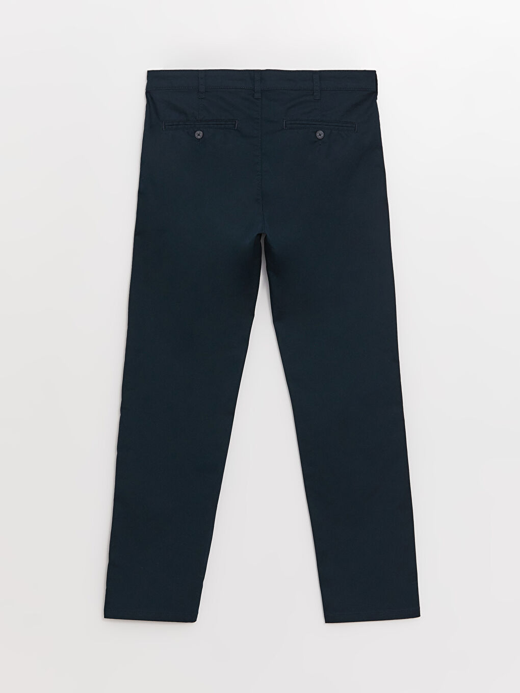 Lacivert Standart Kalıp Gabardin Erkek Chino Pantolon-6