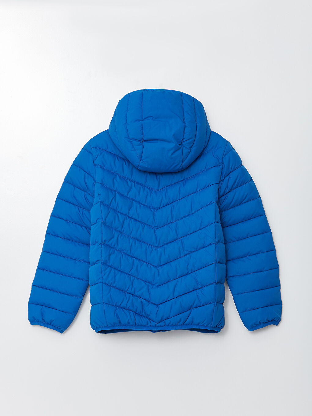 Mavi Kapüşonlu Basic Erkek Çocuk Şişme Mont-3