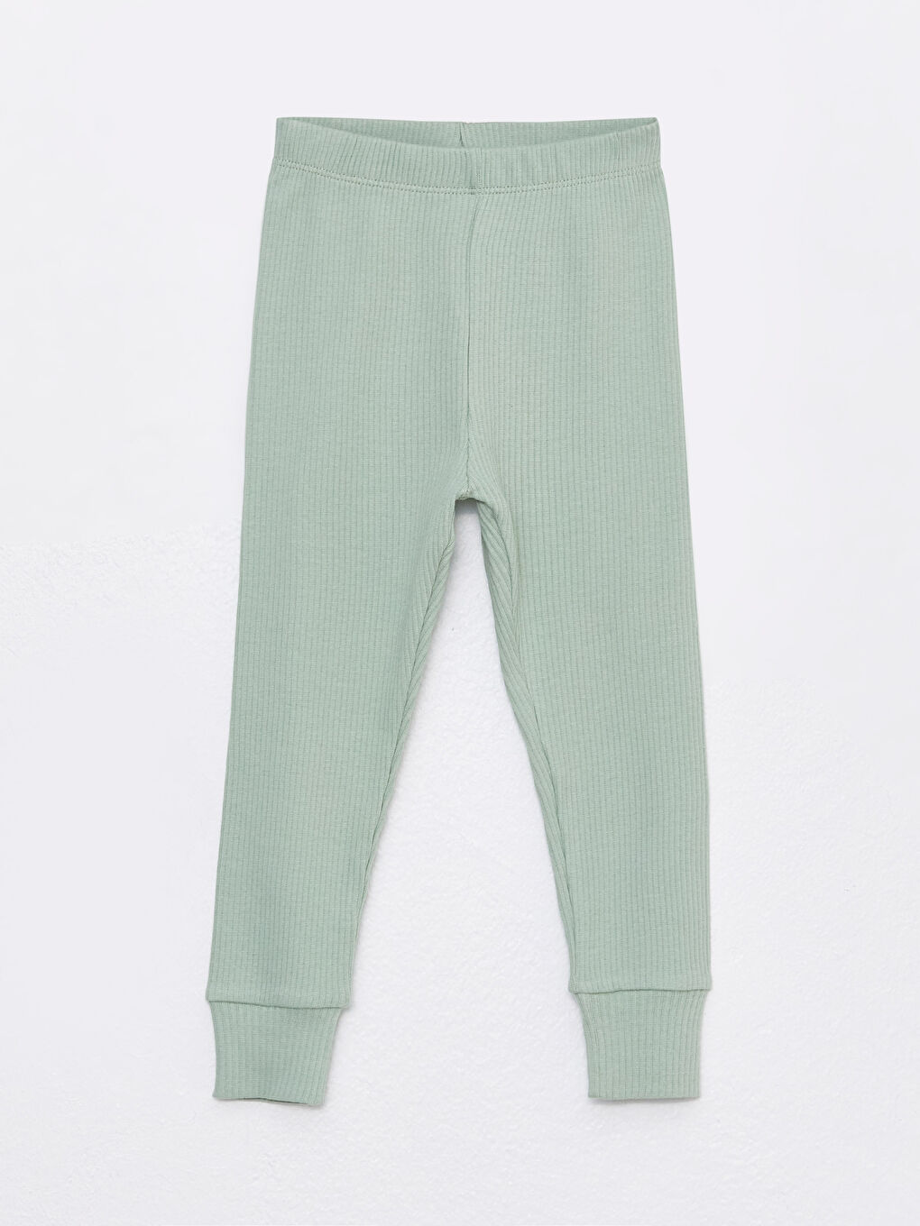 Yeşil Bisiklet Yaka Uzun Kollu Erkek Bebek Pijama Takımı-2