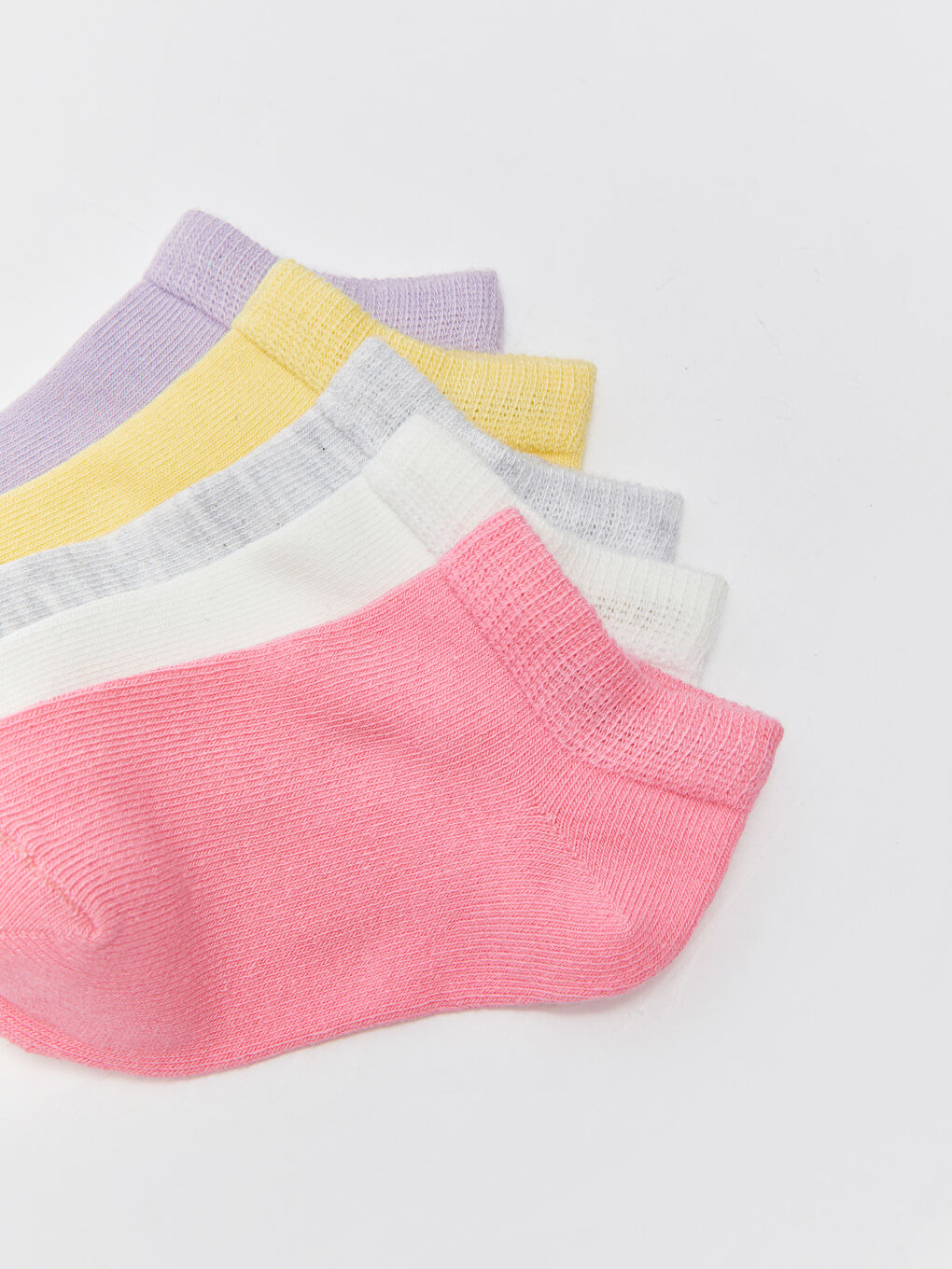 Pembe Basic Kız Bebek Patik Çorap 5'li-3