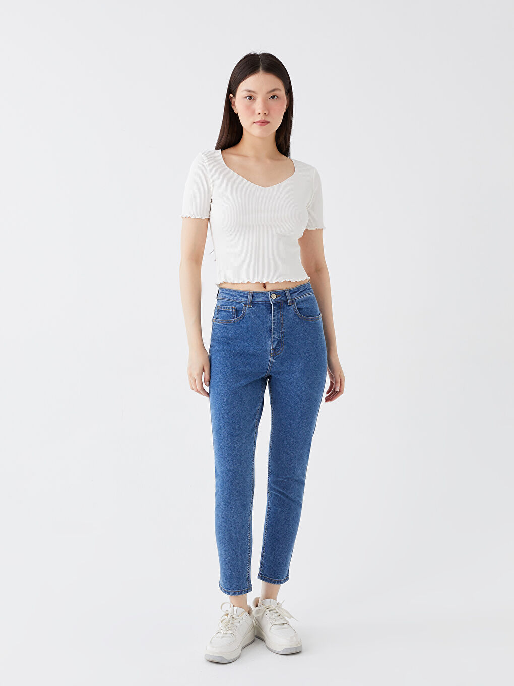 LCW Jeans High Waist Slim Mom Women's Jeans -S34361Z8-507