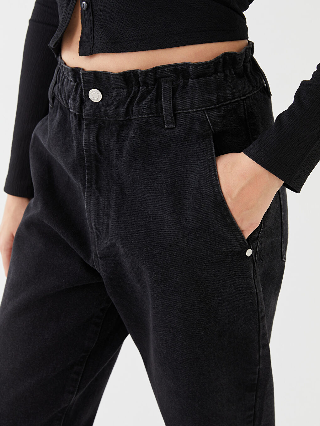 LCW Jeans Дънки с висока талия и отпуснат дизайн за жени -S34381Z8-327