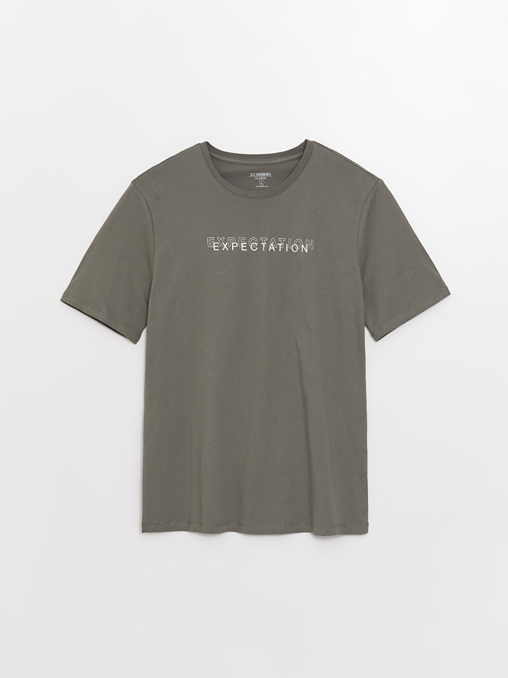 تيشيرت للرجال برقبة دائرية وأكمام قصيرة مصنوع من قطن ممشط ومطبوع-5