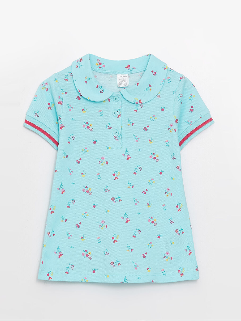 ბებე საყელო მოკლე სახელოიანი ნაბეჭდი ბავშვის გოგოს მაისური