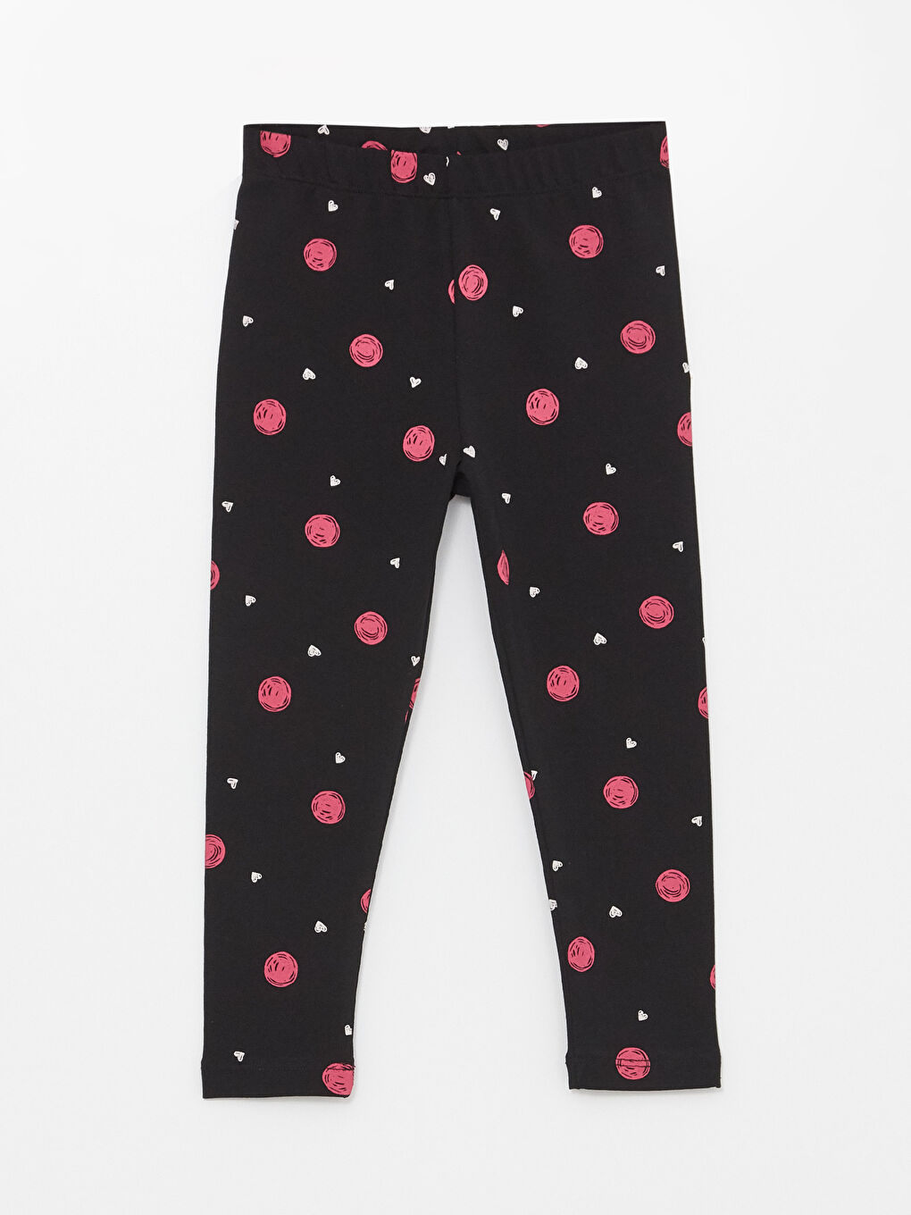 LCW baby Elasticated Waist Printed Baby Girls' Leggings -S34463Z1-LQJ