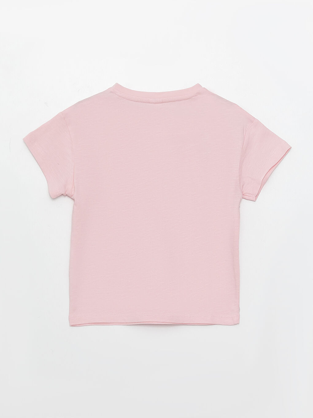 Футболка для малышек девочек с круглым вырезом, коротким рукавом и вышивкой-1