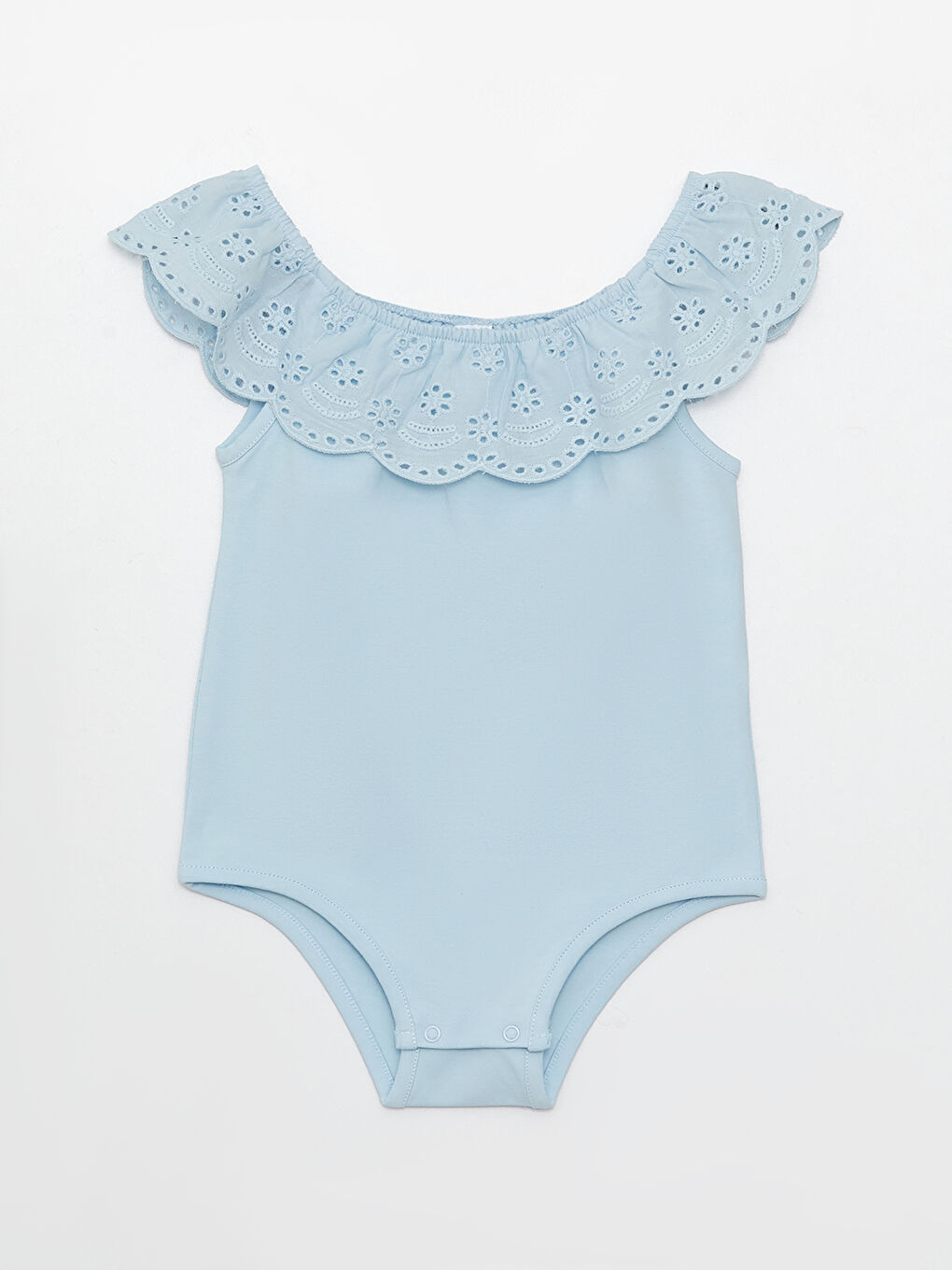 Boat Neck Baby Girl Press Stud Press Stud Body