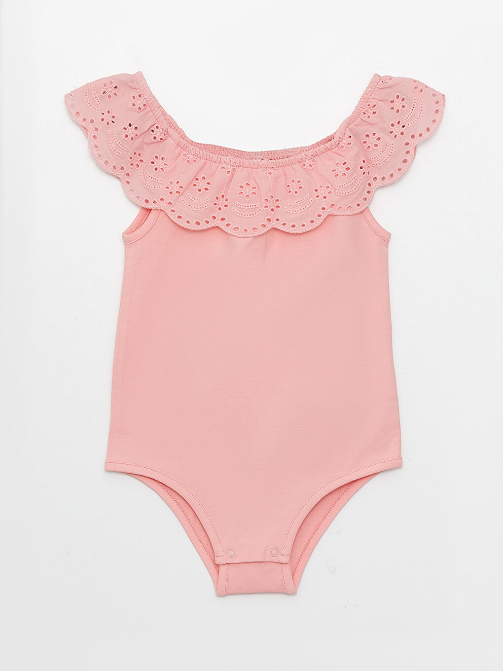 Boat Neck Baby Girl Press Stud Press Stud Body -S34465Z1-G5T