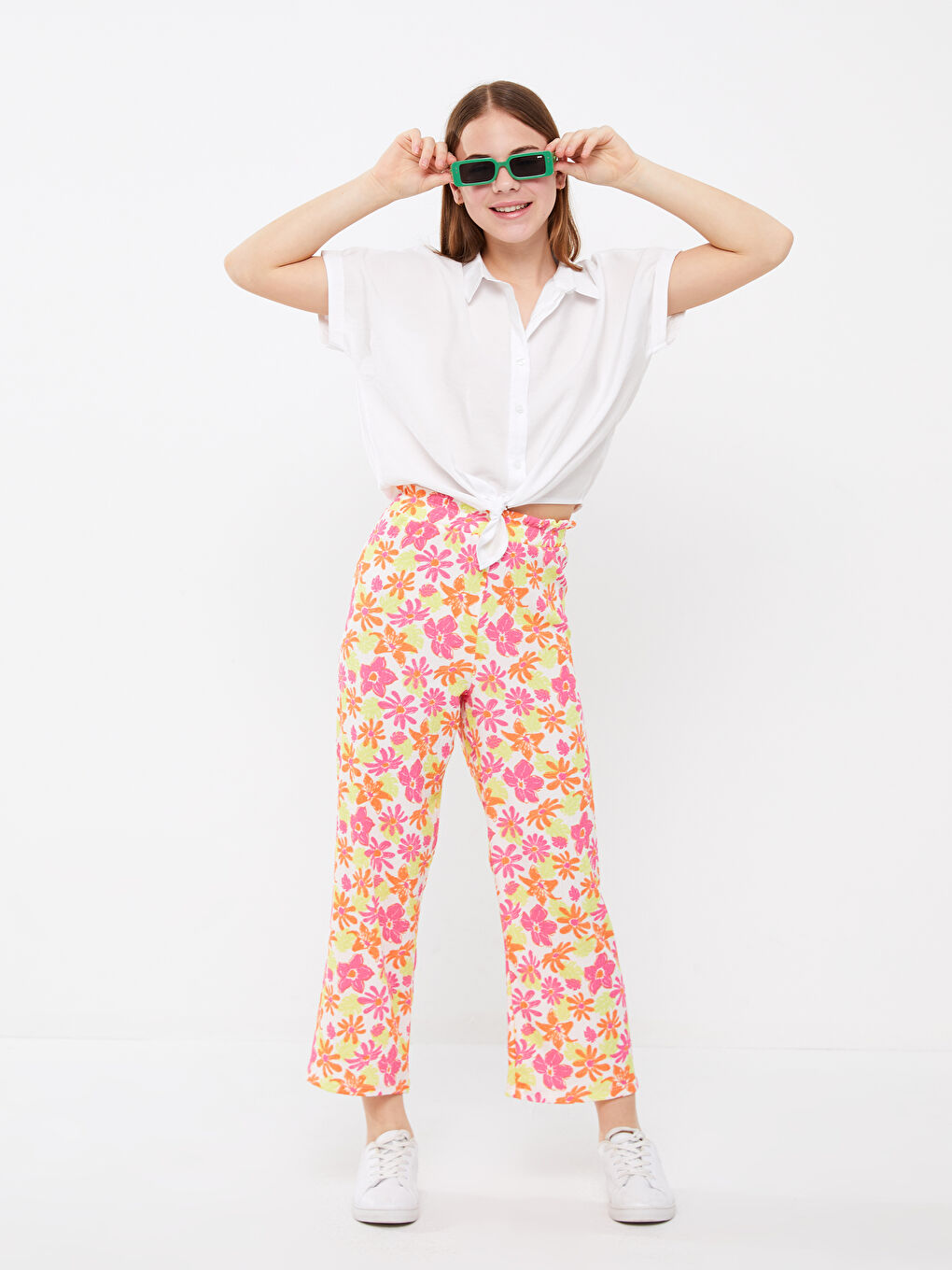 Chemise Basique à Manches Courtes pour Filles-2