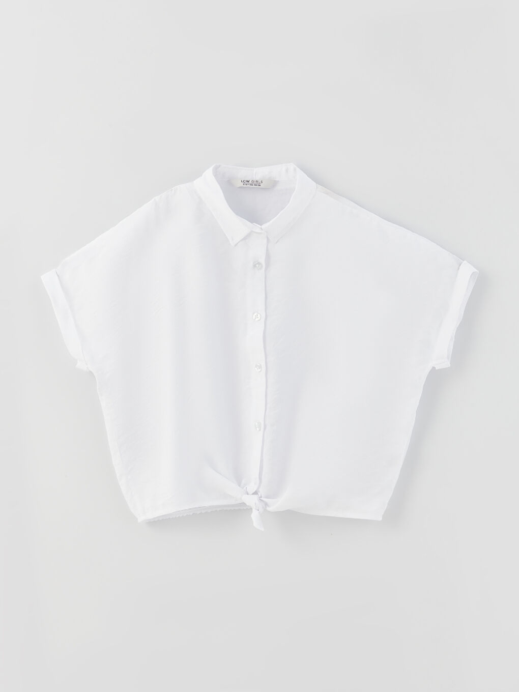 Chemise Basique à Manches Courtes pour Filles-3