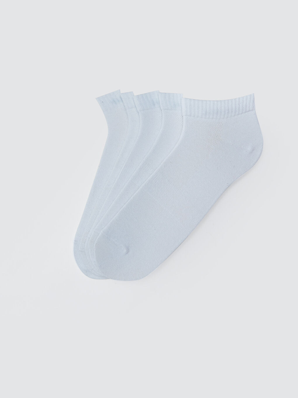 Beyaz Erkek Patik Çorap 5'li-1