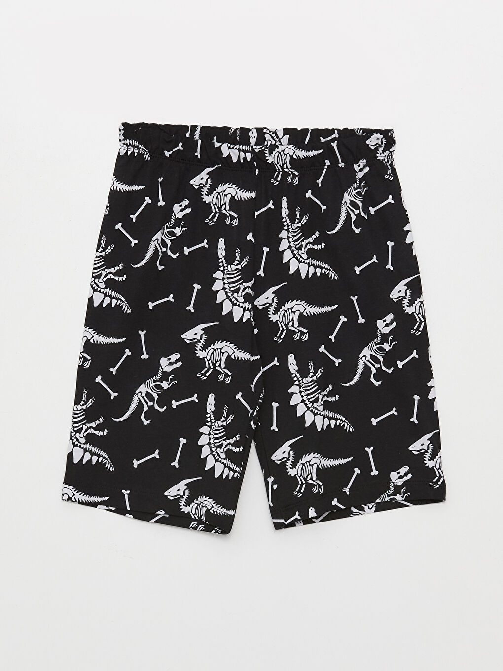 Crew Neck Printed Short Sleeve Boys' Shorts Pyjama Set-5