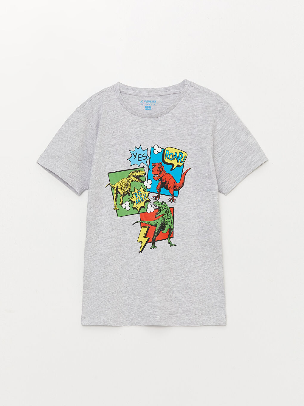 Ensemble Pyjama Court à Manches Courtes Imprimé pour Garçons Col Rond-1