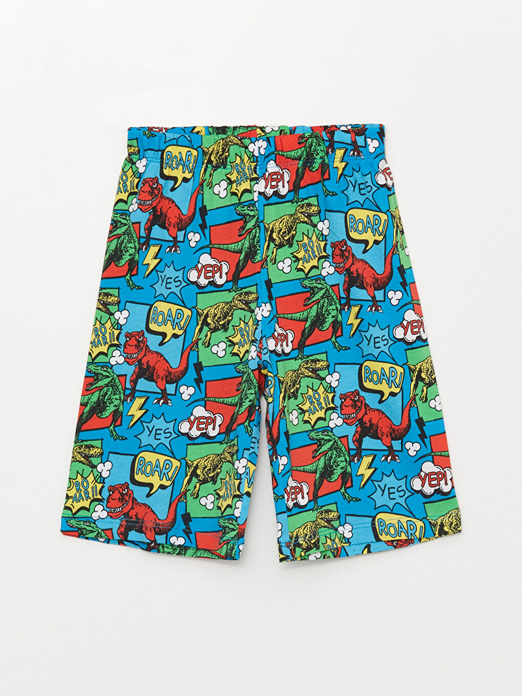 Ensemble Pyjama Court à Manches Courtes Imprimé pour Garçons Col Rond-2