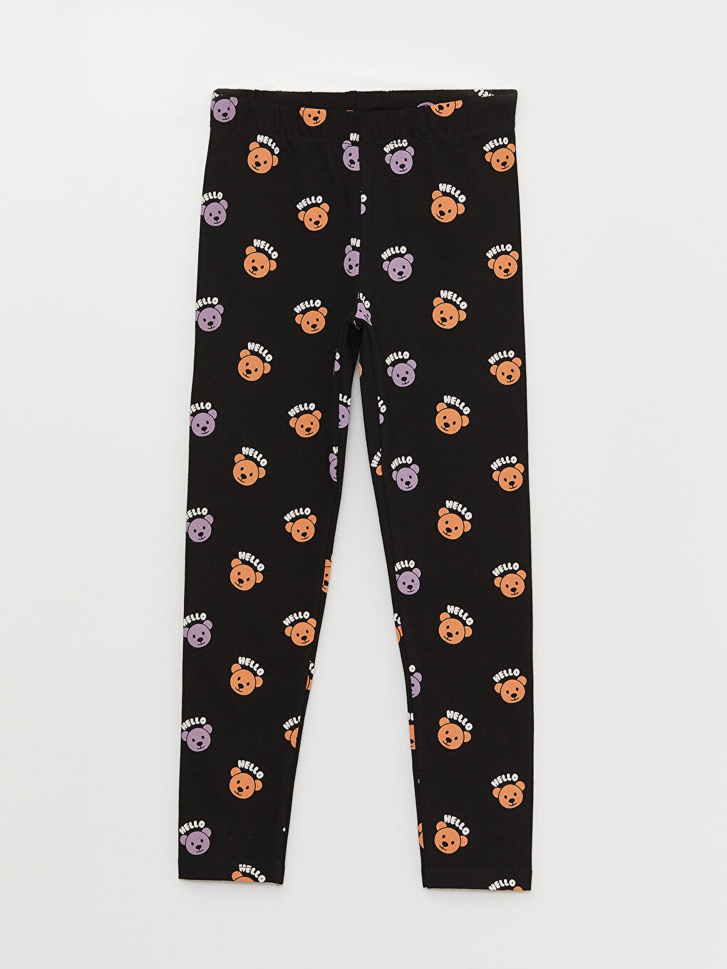 LCW Kids Lot de 3 Ensembles T-shirt à Col Rond Imprimé et Leggings pour Fille -S34574Z4-G8X