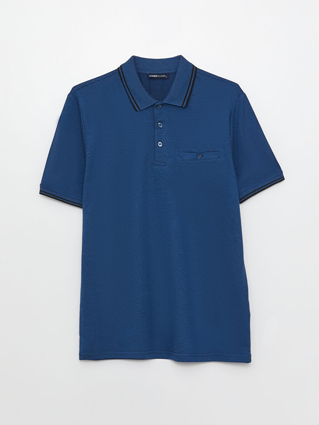 تيشيرت ياقة بولو كم قصير للرجال-5