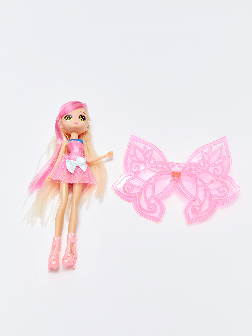 Kız Çocuk Kanatlı Oyuncak Bebek-4