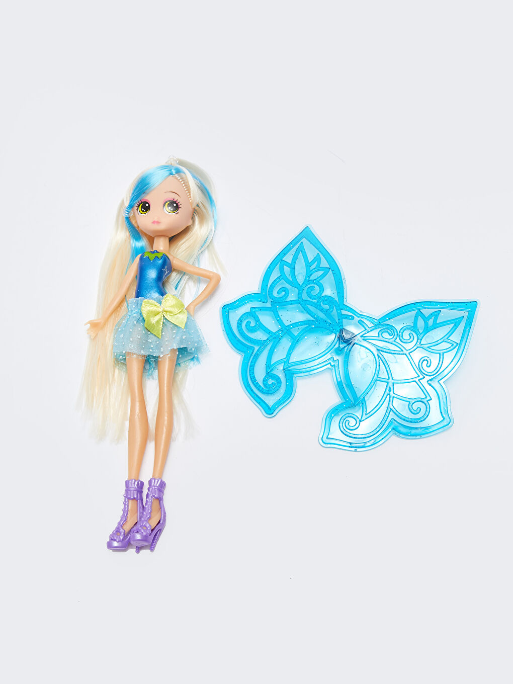 Kız Çocuk Kanatlı Oyuncak Bebek-6