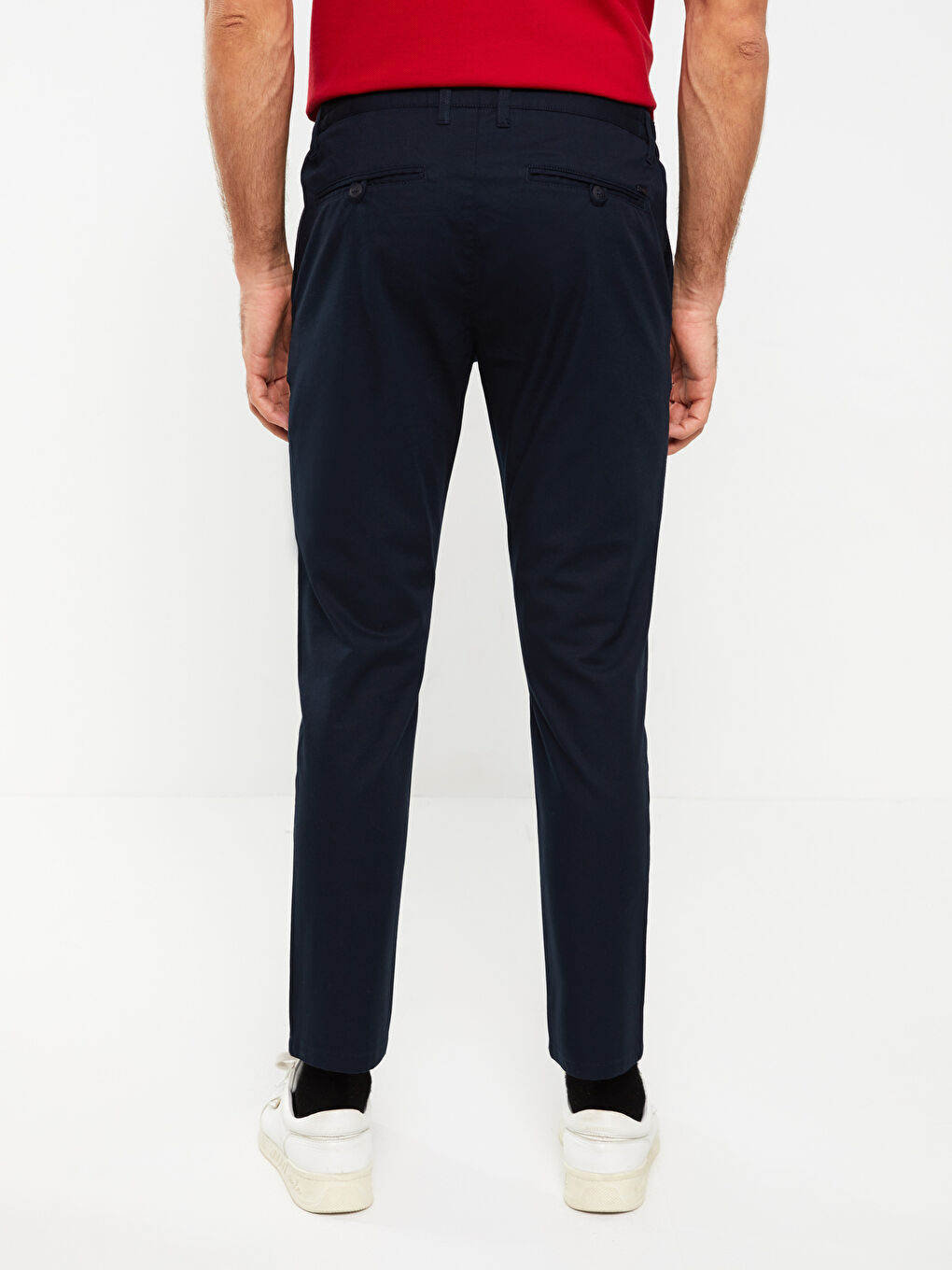 بنطلون قماش دوبي رفيع للرجال-4