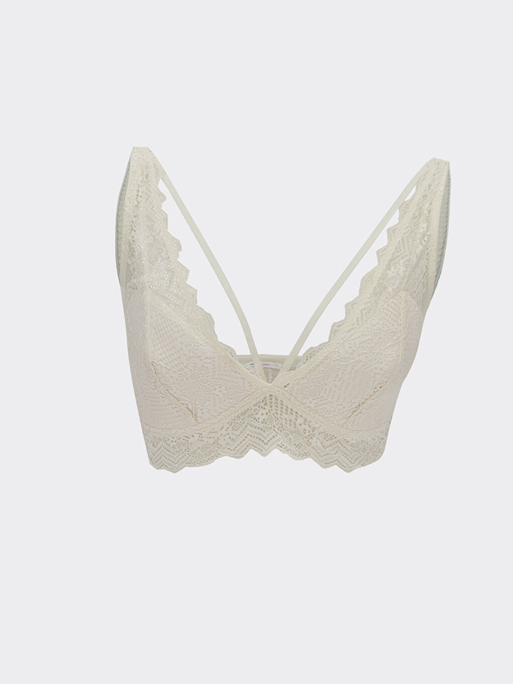 LCW DREAM Gri Balenli Dolgusuz Dantel Detaylı Bralet