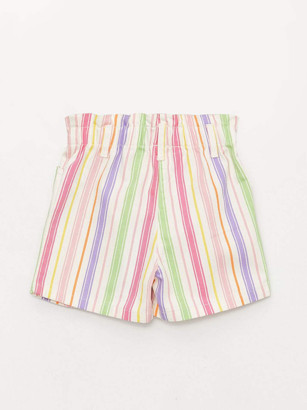 LCW baby Pembe Beli Lastikli Kız Bebek Şort - 1
