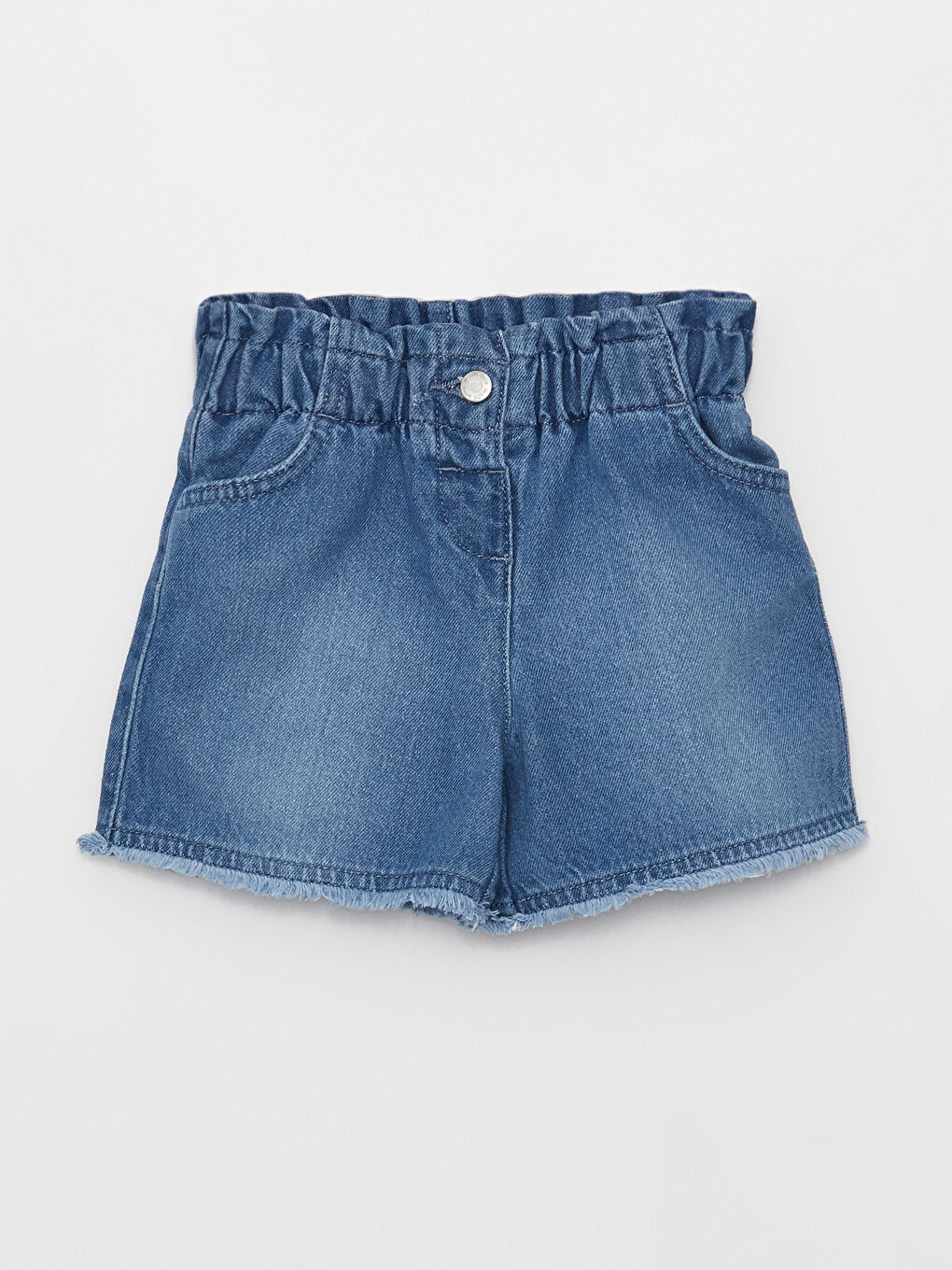 LCW baby Indigo Basic Kız Bebek Jean Şort - 2