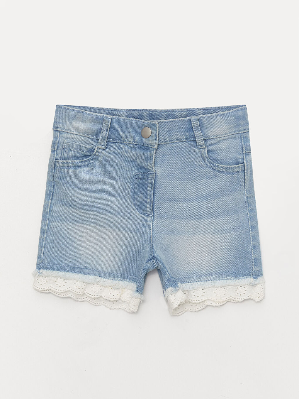 İndigo Basic Kız Bebek Jean Şort