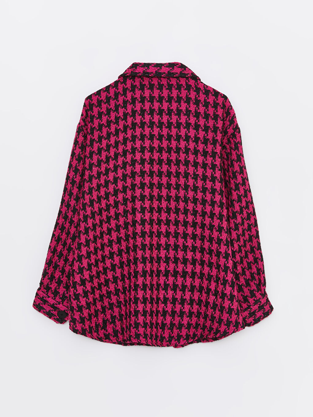 LCWAIKIKI Classic Crowbar Pattern Long Sleeve Women's Oversize Shirt Jacket -S34907Z8-HKL
