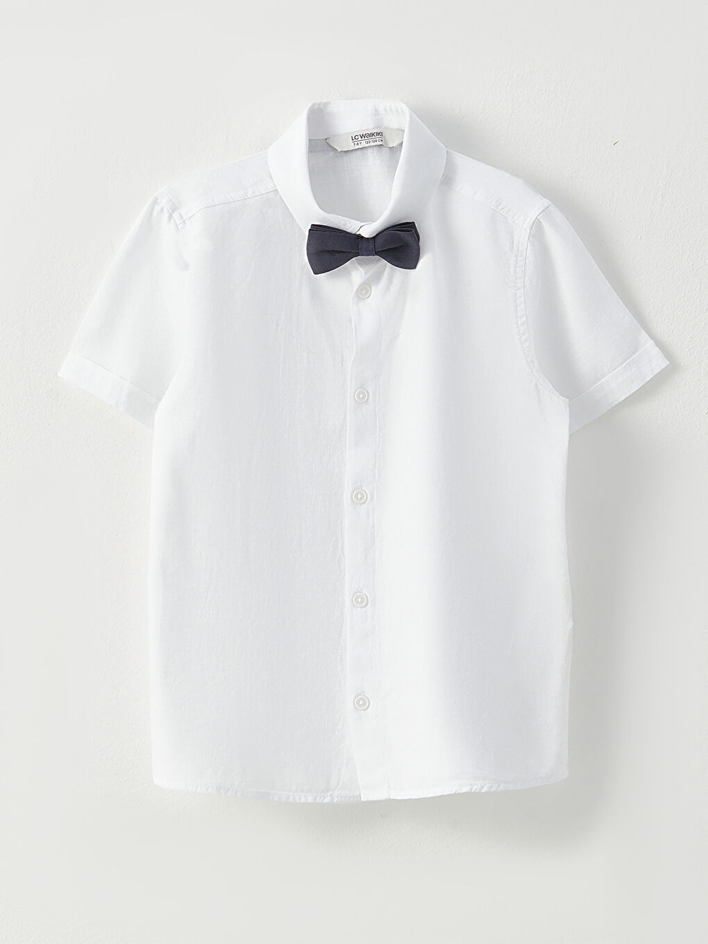 Basic Short Sleeve Boy Shirt and Bow Tie -S34916Z4-R9K