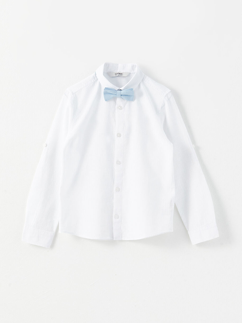 Basic Long Sleeve Boys' Shirt and Bow Tie -S34917Z4-R9K