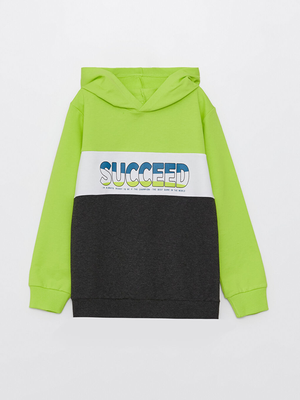 Hooded Printed Long Sleeve Boys' Sweatshirt -S34926Z4-JSZ