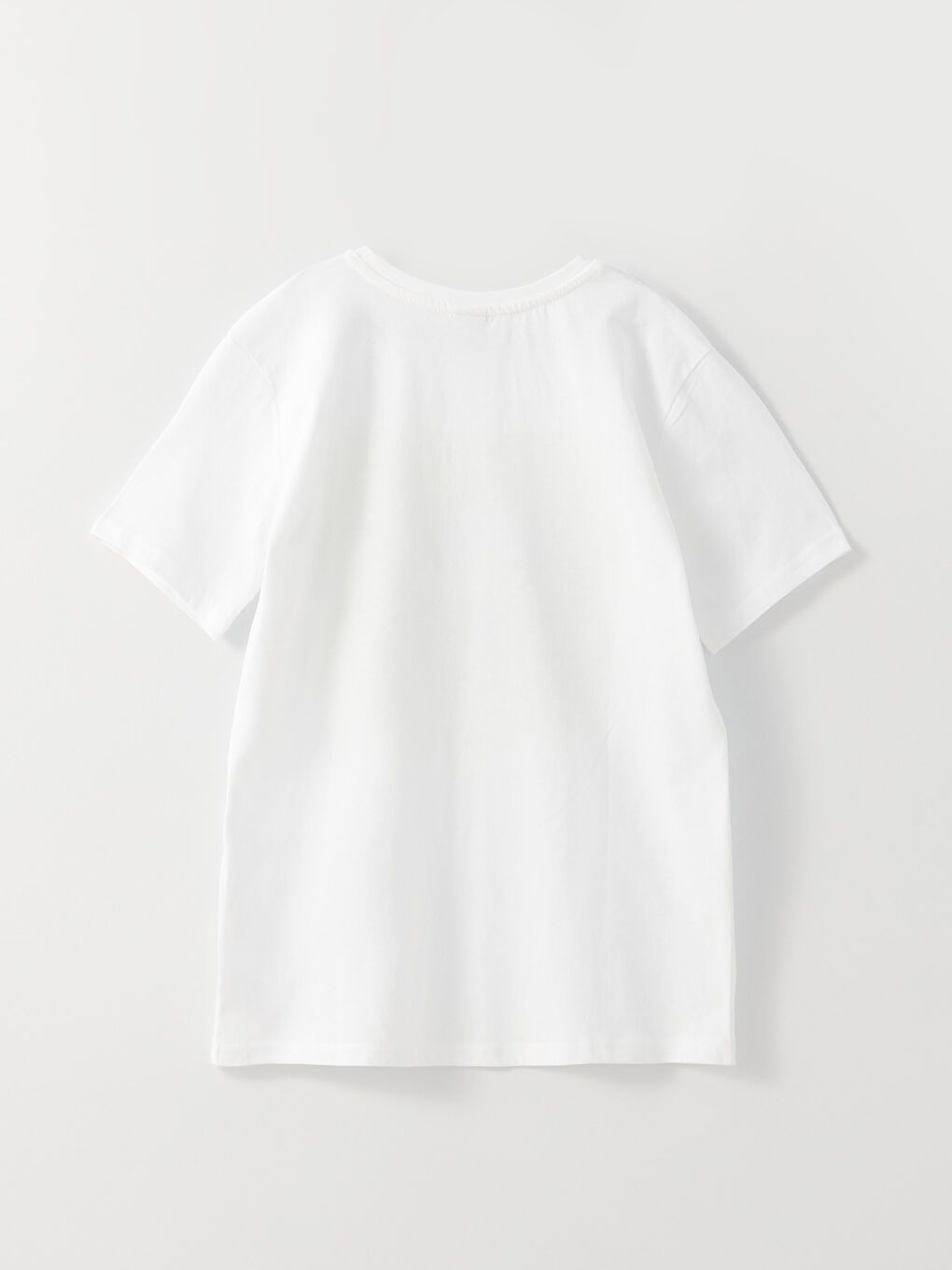 تيشيرت للأولاد بياقة دائرية كم قصير مطبوع-1