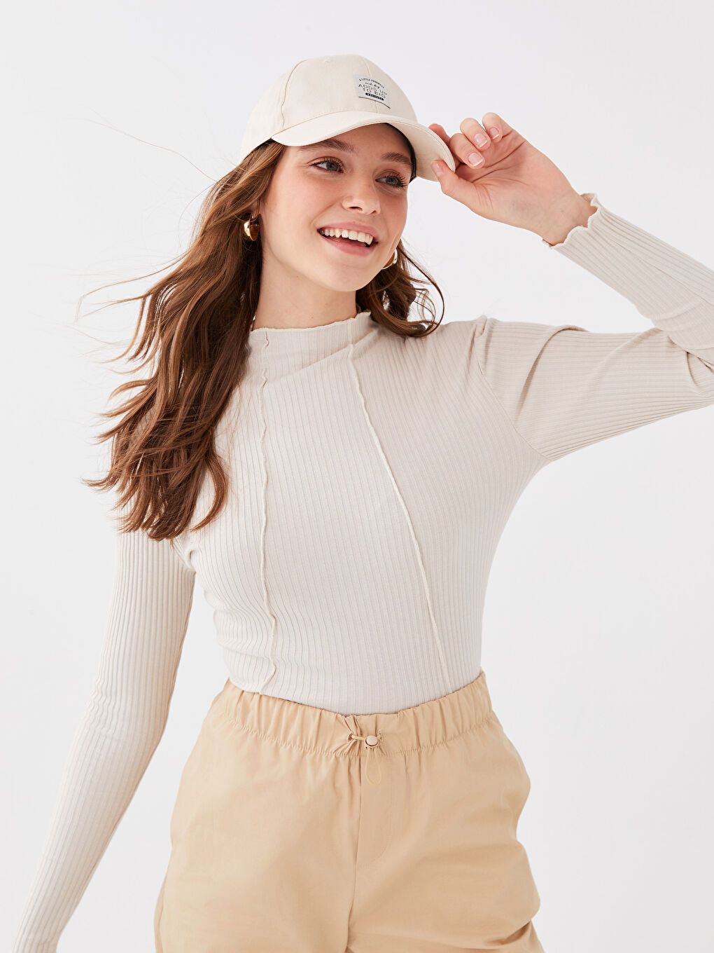 LCW ACCESSORIES Label Detail Women's Cap Hat -S34942Z8-CR8