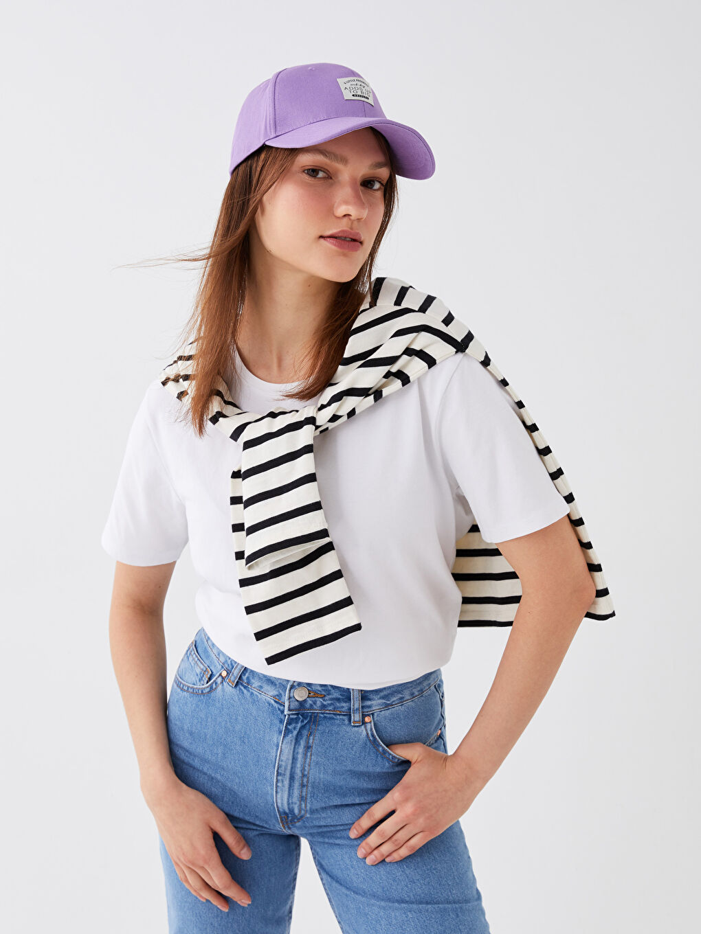 Label Detail Women's Cap Hat