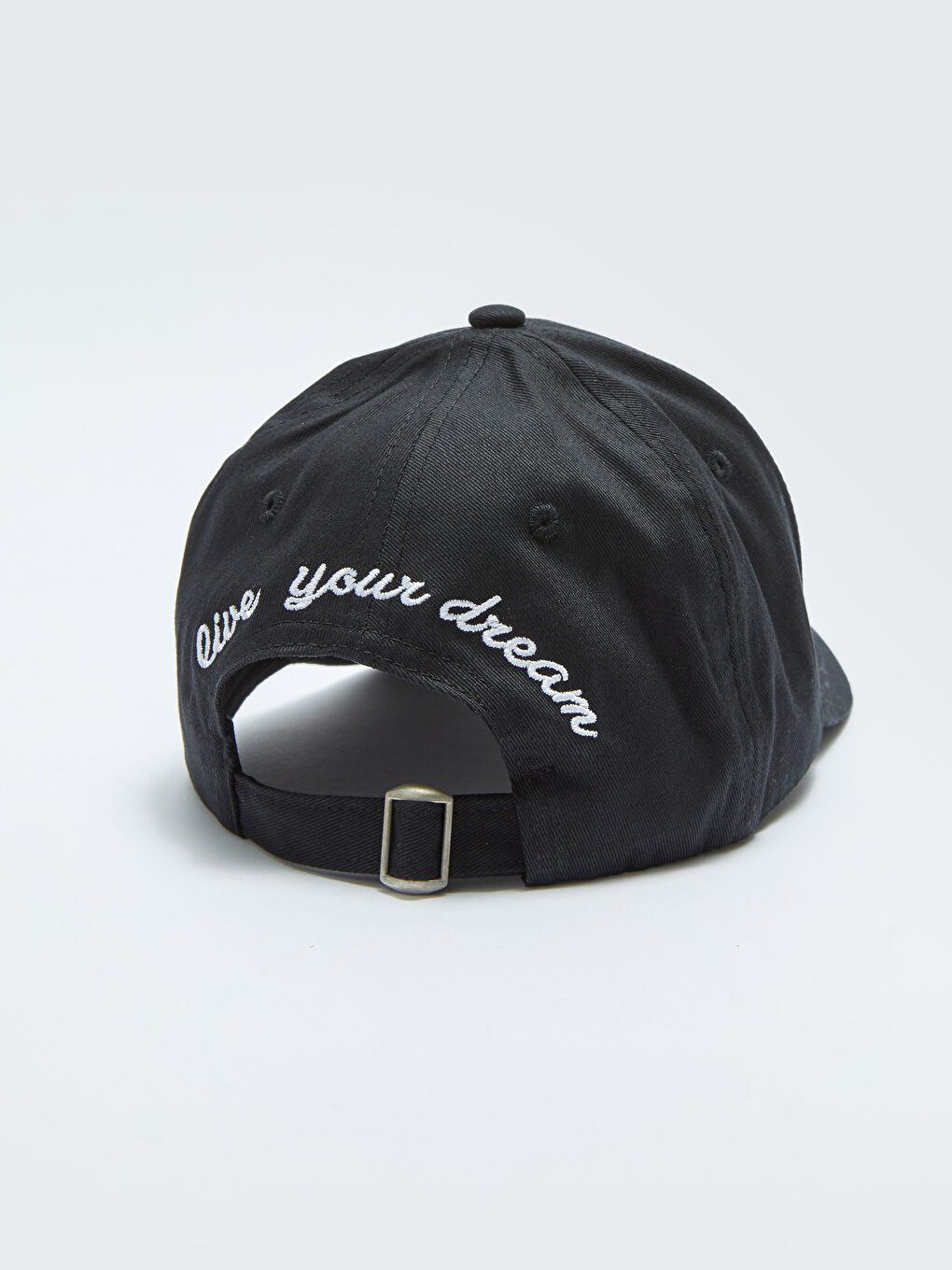 Siyah Yazı Nakışlı Kadın Kep Şapka-6